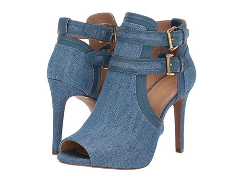 michael kors blaze leather open-toe bootie|Blaze Denim and Leather Open.